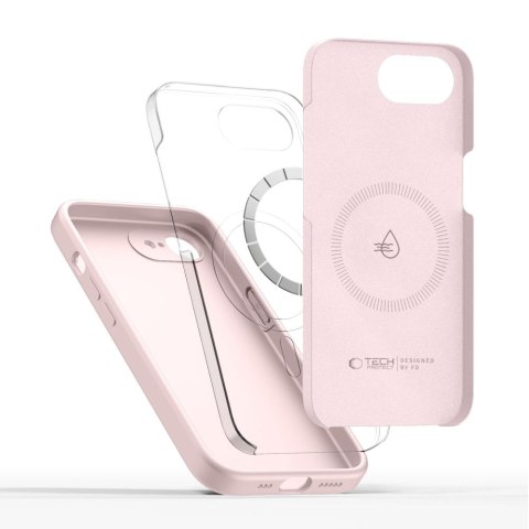 TECH-PROTECT SILICONE MAGSAFE IPHONE 16E / 17E PINK PEARL