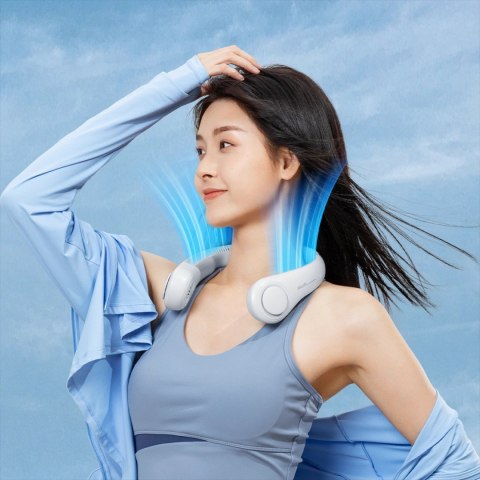 Wentylator Jisulife Neck Fan 3 4000mAh na szyję przenośny wiatraczek - szary