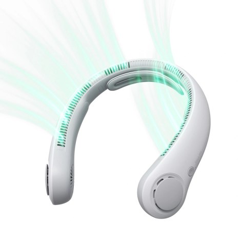 Wentylator Jisulife Neck Fan 4 5000mAh na szyję przenośny wiatraczek USB - szary