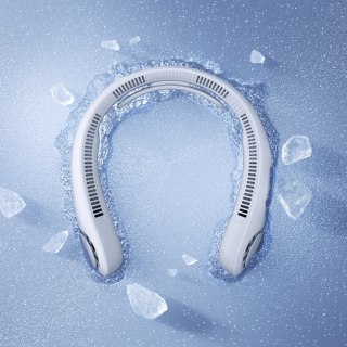 Wentylator Jisulife Neck Fan 4 5000mAh na szyję przenośny wiatraczek USB - szary