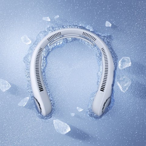 Wentylator Jisulife Neck Fan 4 5000mAh na szyję przenośny wiatraczek USB - szary