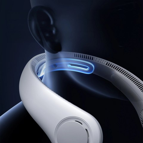 Wentylator Jisulife Neck Fan 4 5000mAh na szyję przenośny wiatraczek USB - szary