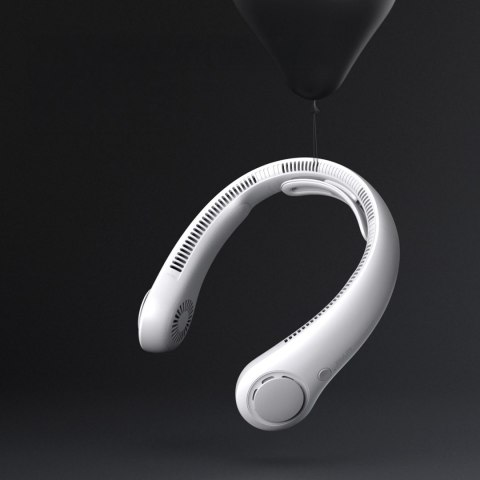 Wentylator Jisulife Neck Fan 4 5000mAh na szyję przenośny wiatraczek USB - szary