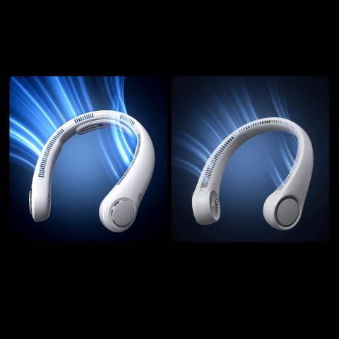 Wentylator Jisulife Neck Fan 4 5000mAh na szyję przenośny wiatraczek USB - szary