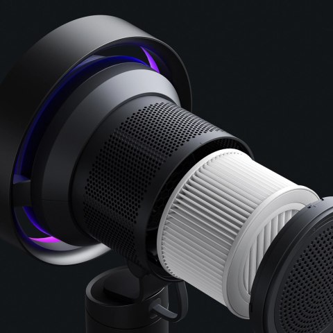 Wentylator turbinowy Jisulife Table Fan Pro3 10000mAh biurkowy z filtrem - ciemnoszary