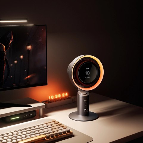 Wentylator turbinowy Jisulife Table Fan Pro3 10000mAh biurkowy z filtrem - ciemnoszary