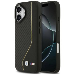 Etui BMW M Carbon Line & Logo MagSafe na iPhone 17 - żółte