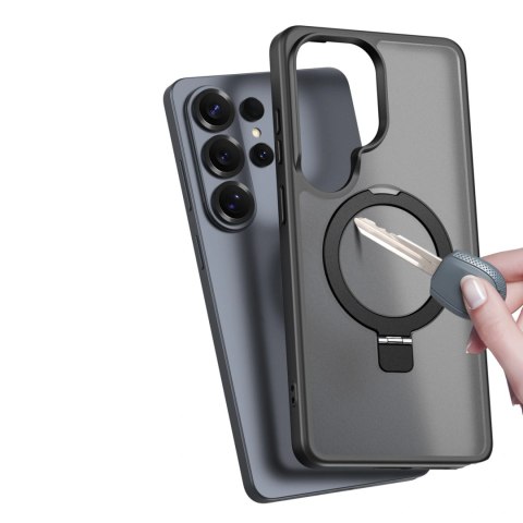 Etui Dux Ducis Yind na Samsung Galaxy S26 Ultra z podstawką kompatybilne z MagSafe - czarne