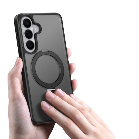 Etui Dux Ducis Yind na Samsung Galaxy S26 z podstawką kompatybilne z MagSafe - czarne