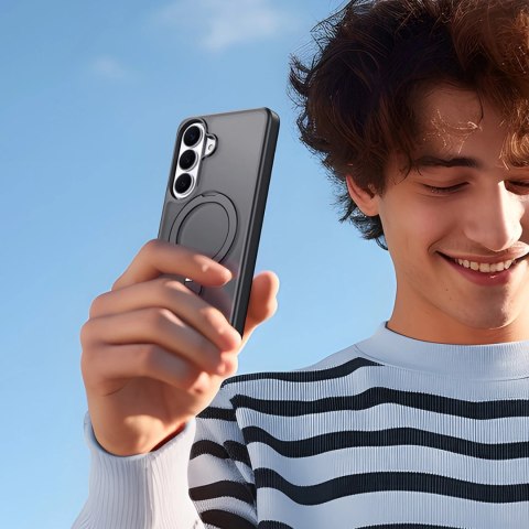 Etui Dux Ducis Yind na Samsung Galaxy S26+ z podstawką kompatybilne z MagSafe - czarne