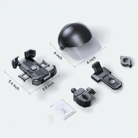 Joyroom JR-ZS526 Sunshade Cycling Phone Mount (Helmet Version) Black
