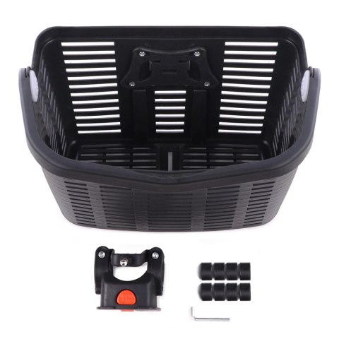 Kosz rowerowy Wozinsky WKR-PK na kierownicę plastikowy - czarny