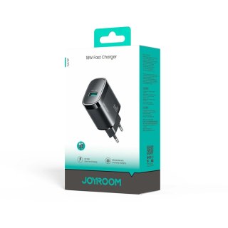 Ładowarka sieciowa Joyroom JR-TF4 18W z kablem 3 A USB-A - USB-C 1m - czarna