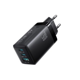 Ładowarka sieciowa Joyroom JR-TG10 65W GaN 2x USB-C + USB-A z kablem 100W USB-C - USB-C 1.2m - czarna