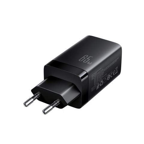 Ładowarka sieciowa Joyroom JR-TG10 65W GaN 2x USB-C + USB-A z kablem 100W USB-C - USB-C 1.2m - czarna
