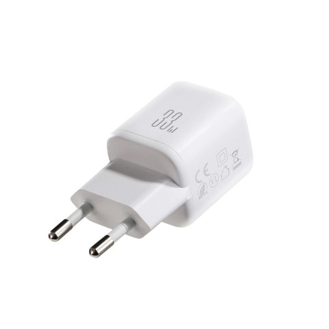 Ładowarka sieciowa Joyroom JR-TG7 33W USB-A + USB-C z kablem 60W USB-C do USB-C 1m - biała