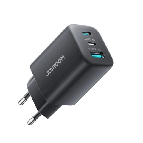 Ładowarka sieciowa Joyroom JR-TO1 GaN 45 USB-C Lightning USB-A - czarna