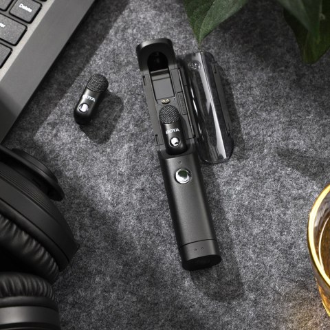 Mikrofon BOYA MAGIC-02 bezprzewodowy 2.4GHz USB-C - czarny