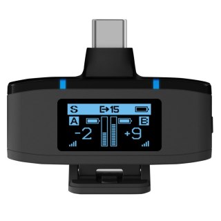 Mikrofony krawatowe BOYA BOYAMIC 2-02 bezprzewodowe 2.4 GHz - czarne