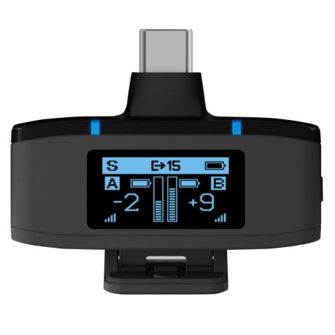 Mikrofony krawatowe BOYA BOYAMIC 2-02 bezprzewodowe 2.4 GHz - czarne