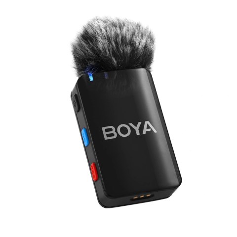 Mikrofony krawatowe BOYA BOYAMIC 2-02 bezprzewodowe 2.4 GHz - czarne