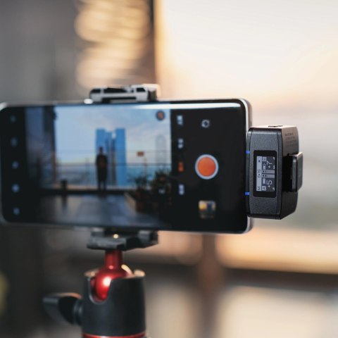 Mikrofony krawatowe BOYA BOYAMIC 2-02 bezprzewodowe 2.4 GHz - czarne