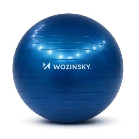 Piłka do ćwiczeń Wozinsky WGB65BL gimnastyczna 65 cm - niebieska