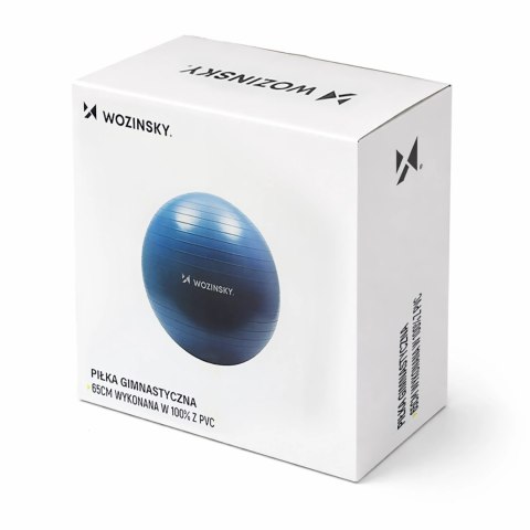Piłka do ćwiczeń Wozinsky WGB65BL gimnastyczna 65 cm - niebieska