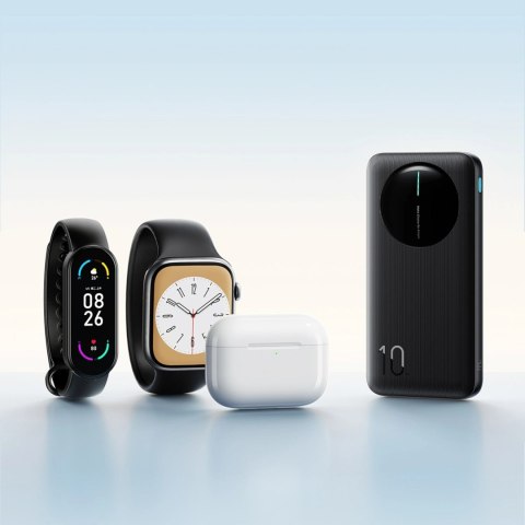 Powerbank Joyroom JR-PBF12 Pro 22,5W 10000mAh z wyświetlaczem cyfrowym 2x USB-A 1x USB-C - czarny