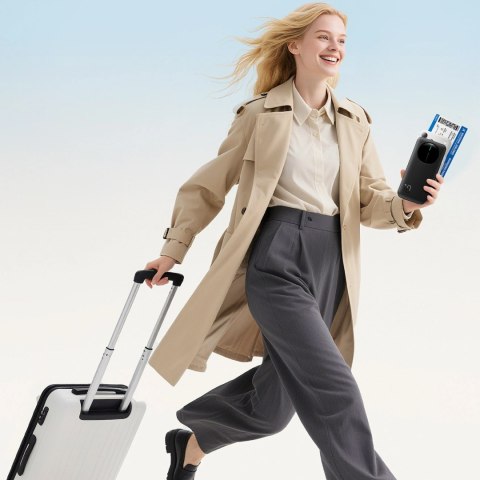 Powerbank Joyroom JR-PBF12 Pro 22,5W 10000mAh z wyświetlaczem cyfrowym 2x USB-A 1x USB-C - czarny