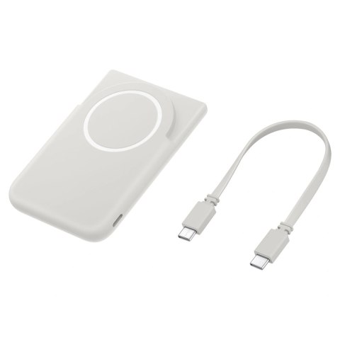 Powerbank bezprzewodowy Samsung magnetyczny 5000 mAh 25W Qi2 USB-C szary