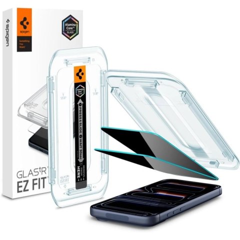 Szkło hartowane Spigen Glas.tR EZ Fit Privacy na iPhone 16 Pro - 2 szt.