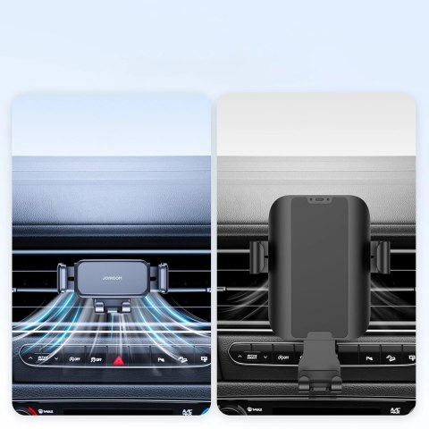 Uchwyt samochodowy na telefon Joyroom JR-ZS283 do kratki nawiewu - czarny