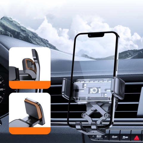 Uchwyt samochodowy na telefon Joyroom JR-ZS283 do kratki nawiewu - czarny