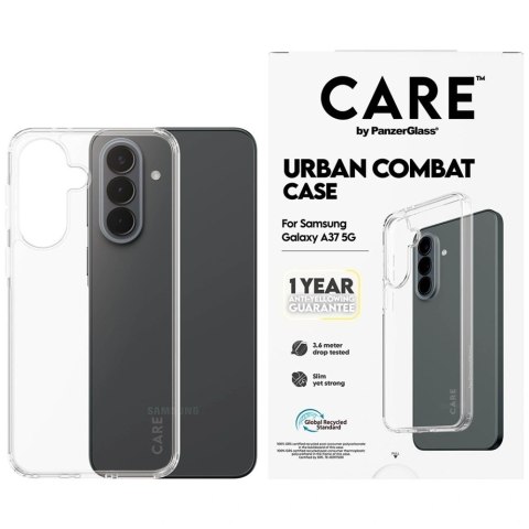 Etui CARE by PanzerGlass Flagship Urban Combat na Samsung Galaxy A37 - przezroczyste