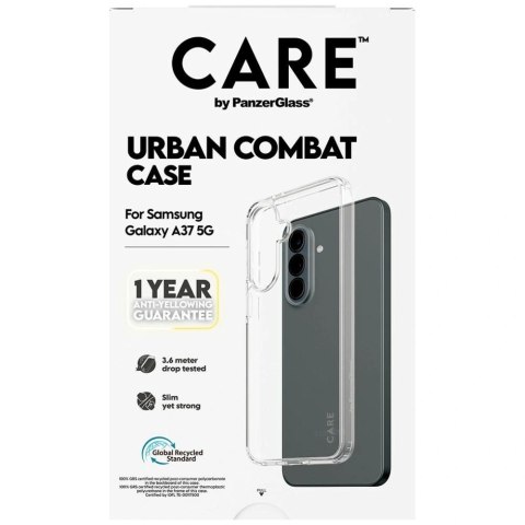 Etui CARE by PanzerGlass Flagship Urban Combat na Samsung Galaxy A37 - przezroczyste