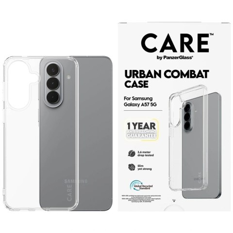 Etui CARE by PanzerGlass Flagship Urban Combat na Samsung Galaxy A57 - przezroczyste