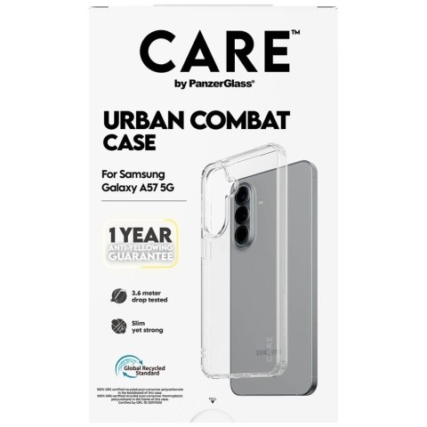 Etui CARE by PanzerGlass Flagship Urban Combat na Samsung Galaxy A57 - przezroczyste