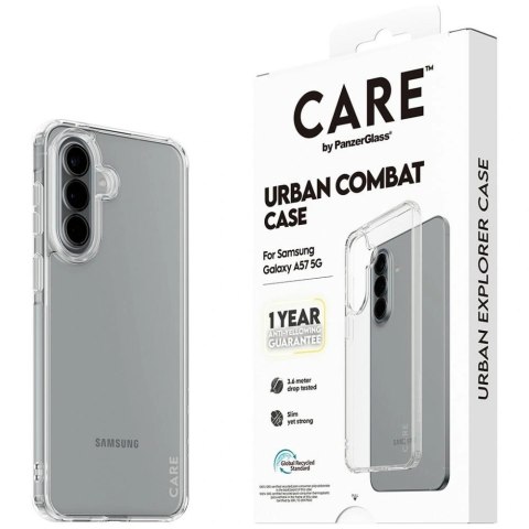 Etui CARE by PanzerGlass Flagship Urban Combat na Samsung Galaxy A57 - przezroczyste