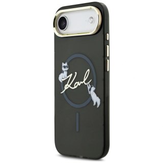 Etui Karl Lagerfeld IML Choupettes Karl Script Logo MagSafe na iPhone Air - czarne