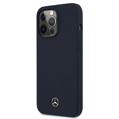 Etui Mercedes Silicone Line na iPhone 13 Pro / iPhone 13 - granatowe
