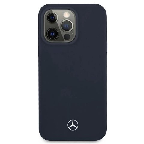 Etui Mercedes Silicone Line na iPhone 13 Pro / iPhone 13 - granatowe