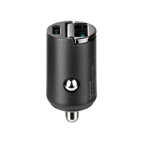 Joyroom JR-CCN18 65W A+C Pull-Ring Style Mini Car Charger Black