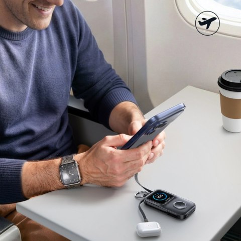 Joyroom JR-W19 5W Portable Watch Wireless Charger Black