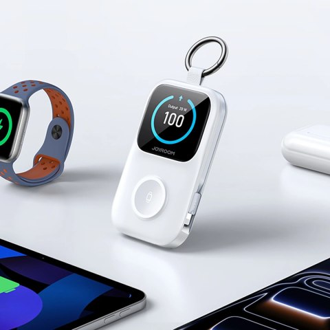Joyroom JR-W19 5W Portable Watch Wireless Charger White