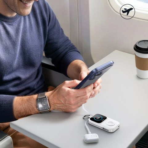 Joyroom JR-W19 5W Portable Watch Wireless Charger White