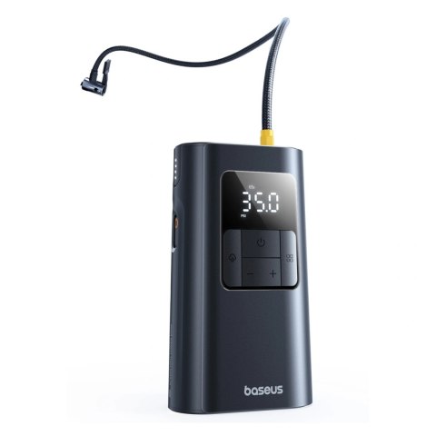 Kompresor do opon Baseus PrimeTrip VA1 75W 2w1 z latarką i powerbankiem 6000mAh - czarny