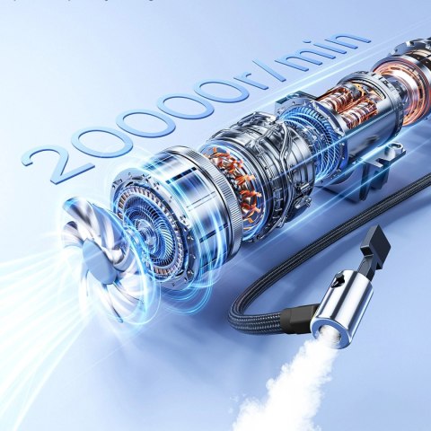 Kompresor do opon Baseus PrimeTrip VA1 75W 2w1 z latarką i powerbankiem 6000mAh - czarny