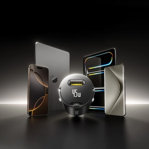 Ładowarka samochodowa Baseus PrimeTrip VP2 45W USB-C z kablem 60W USB-C do USB-C 1m - czarna