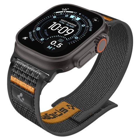 Pasek Spigen Athlex Air 2 na Apple Watch (44 / 45 / 46 / 49 mm) - czarno-pomarańczowy